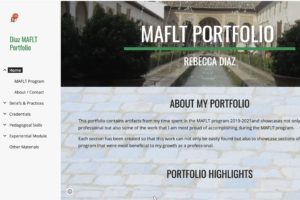 Rebecca Diaz - Portfolio Screenshot
