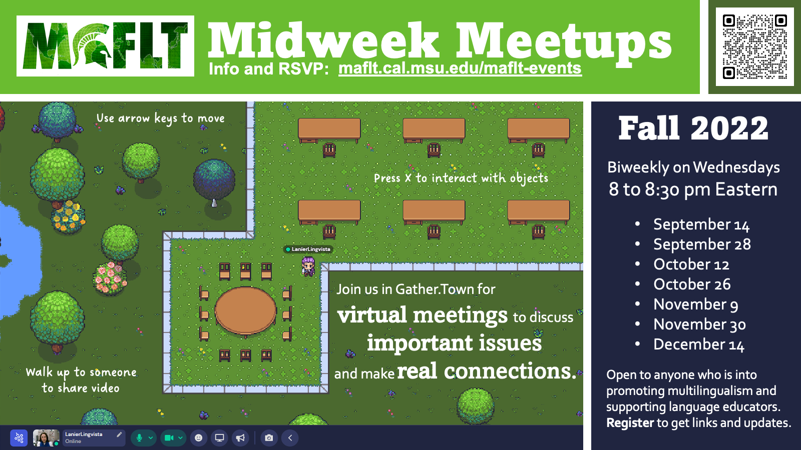 Read more about the article Virtual Meetups in Fall 2022
