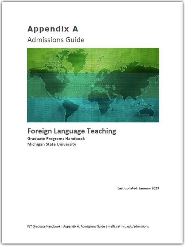 Admissions Guide cover