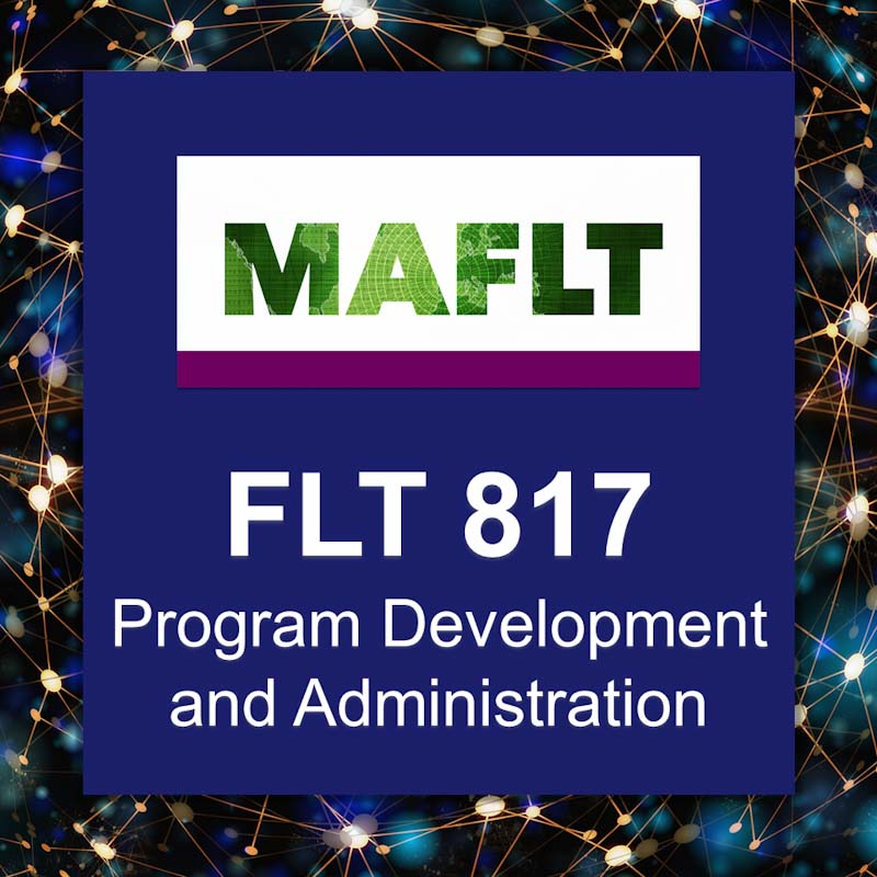 FLT 817 Program Dev Admin - course logo