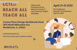 Upcoming Events: MAFLT Faculty at NCOLCTL 2023