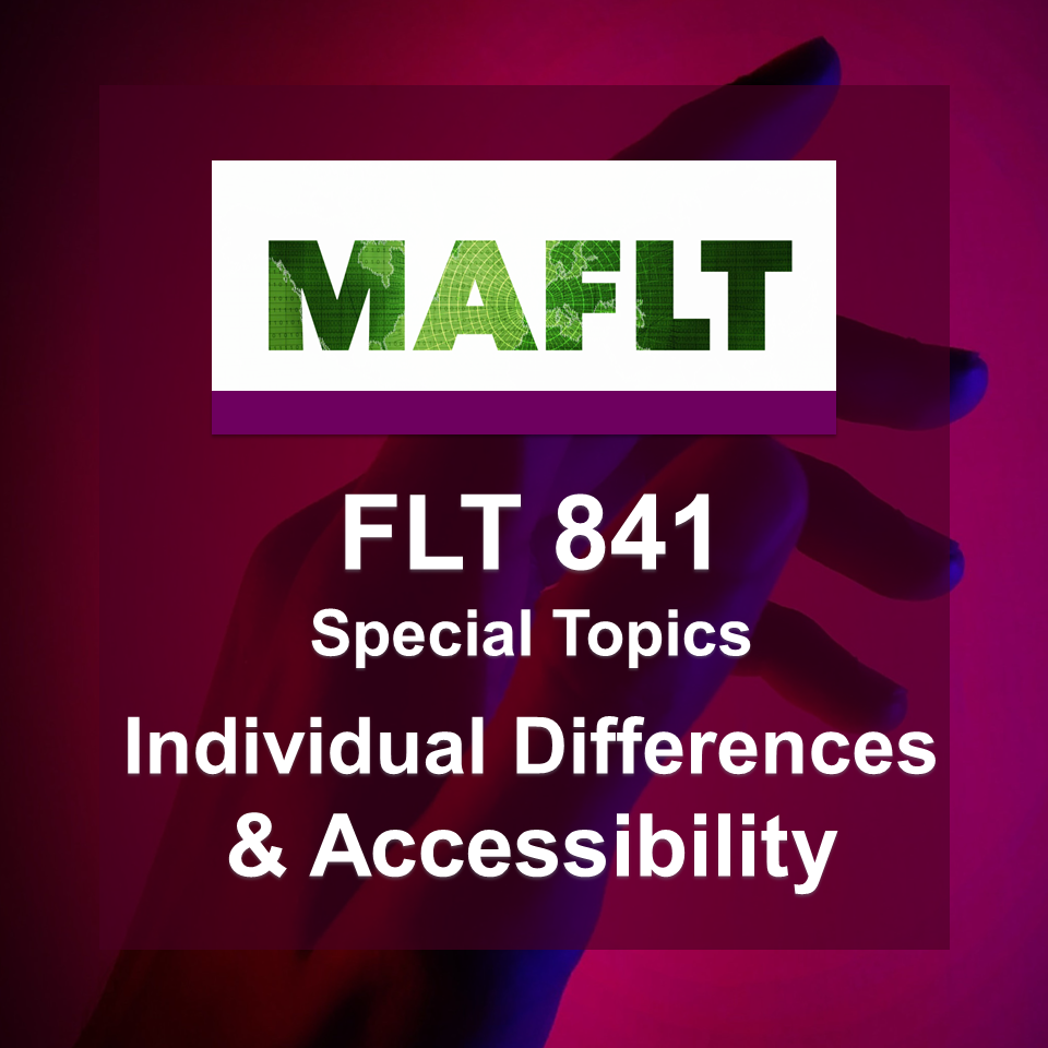 FLT 841 Individual Differences course logo