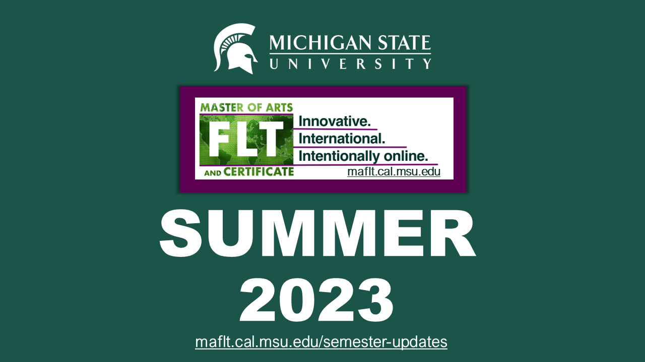 Summer 2023 – Semester Update